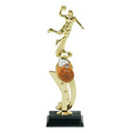 Basketball, Male - Color Scene Participation Trophies 13" Tall